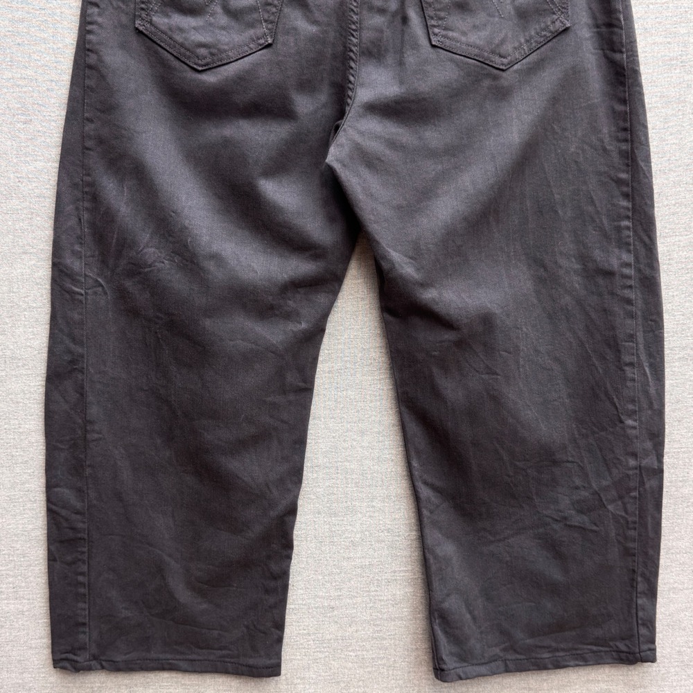 Mother The Half-Pipe Flood Jeans Faded Black High Rise Wide Leg Crop Size 29 - Picture 8 of 16